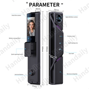 Reconnaissance faciale pratique empreinte digitale veine de la paume verrouillage intelligent clavier tactile verrouillage biométrique-anti-coup d'oeil - Product Image 3