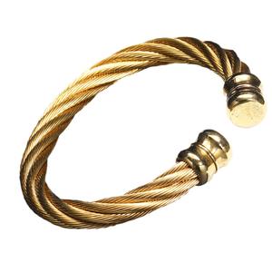 Bracelet Homme Domdomous Hop Accessoires Fabricants En Gros Personnalité En Acier Inoxydable Enroulement C-type Titane Tendance Rétro - Product Image 4