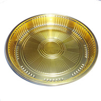 Barquettes à sushi à emporter en plastique PET transparent jetables rondes en matériaux recyclés Emballages alimentaires