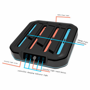 Station de charge pour Nintendo Switch 2 <span class=keywords><strong>Joy</strong></span>-<span class=keywords><strong>Con</strong></span> Chargeur avec indicateur lumineux à écran tactile Couleur RVB Charge 4 <span class=keywords><strong>Joy</strong></span>-<span class=keywords><strong>Con</strong></span> Simultanément - Product Image 2