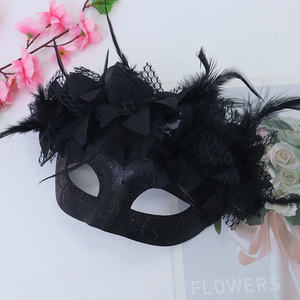 Masquerade Máscara Facial das mulheres Dia Mexicano do Crânio de Açúcar Morto Dia Das Bruxas DIY Eyemask Masque Fancy Dress - Product Image 4