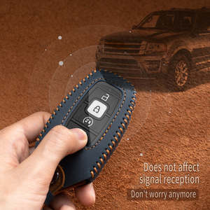 Funda de Cuero Personalizada con Logotipo para Llave Inteligente de Auto, Carcasa para Llave de Lincoln Mk3 Icz Mkc Mkz Navigator Mkx, Accesorios - Product Image 2