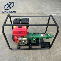 Bomba de Agua a Gasolina para Alimentación de Agua en Pueblos, 190F, 15HP, 200m de Altura, 15m³/h, Motor de Gasolina de 2 Pulgadas para Pozos de Agua Comunitarios y Riego