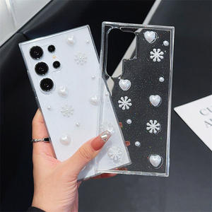 Flocon de neige amour coeur goutte colle TPU housse de téléphone pour Samsung Galaxy S22 S23 S24 Plus Ultra A55 A15 A53 A14 A24 A54 M23 <span class=keywords><strong>A13</strong></span> - Product Image 1