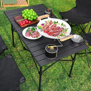 Table pliante Xinjingqi 95x55x50 cm en acier carbone, portable, pour le camping et les pique-niques en plein air - Product Image 2