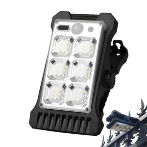 Lampe solaire LED pour jardin, extérieur, étanche, avec détecteur de mouvement, blanc chaud, pour clôture, paysage, décoration murale, IP65 - Product Image 1