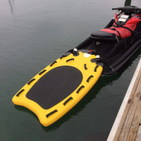 Plate-forme gonflable personnalisée de sauvetage et de sports nautiques bouée flottante de sauvetage pour premiers soins traîneau de sauvetage en PVC Jet Ski