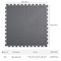 Tapis de sol emboîtables en gros, tapis de sol industriels antidérapants robustes, logo personnalisé