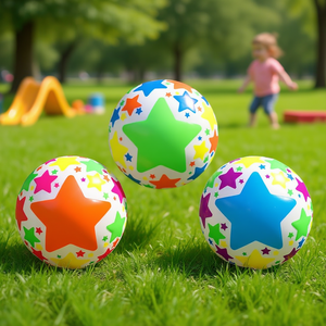 Star <b>Ball</b> 22Cm PVC 200Gr Colorful Stars Toy For Kids - Product Image 3