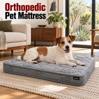 Orthopädische Hundematratze mit individuellen Mini-Taschenfederkern und 8 cm Höhe mit geschwungener Steppung
