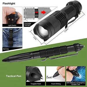 Negro Naranja Caja verde Bolsillo multifuncional Supervivencia Desastres naturales Kits Juego de supervivencia de emergencia Viaje Camping - Product Image 2