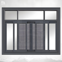 Fenêtre à battant horizontale simple en alliage d'aluminium américain, fixe, anti-ouragan, certifiée Energy Star, pour villa, salon, anti-insectes
