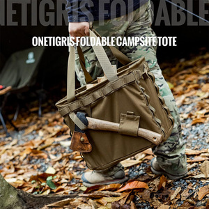 Sac fourre-tout utilitaire tactique pliable 25L pour Camping en plein air voyage pique-nique Garage coffre organisateur Camping sac de rangement - Product Image 5