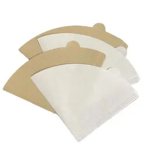 Coffee Filters Size 02 Cone Filters Disposable Natural Paper Filters 2-4 Cup 2 Cone For Pour Over And Drip Coffee Maker