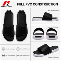 Sandalias de PVC con Logotipo Personalizado al por Mayor, Sandalias de Dos Tonos Antideslizantes con Punta Abierta para Hombres y Mujeres, para Uso en Hoteles, Playas, Piscinas, Interiores y Exteriores