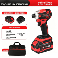 Tournevis à batterie au lithium 18V ZSQZ-1810 pour l'entretien automobile - Serrage et démontage des pneus, perceuse électrique pour travaux de menuiserie