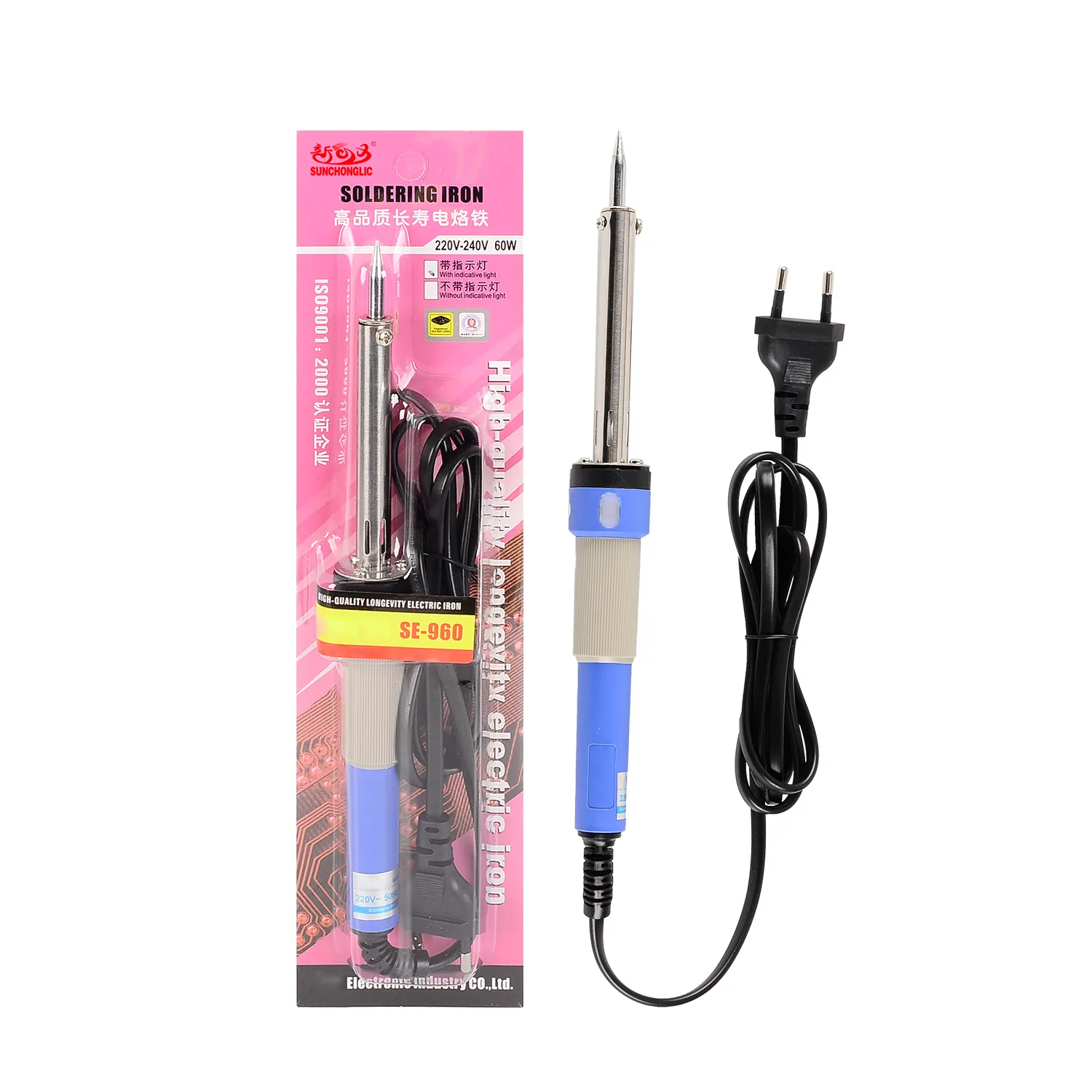 Sunchonglic wholesale price portable external heating 220v 60w electric soldering iron