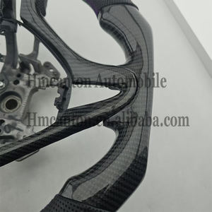 Volante Personalizado de Fibra de Carbono y Cuero Perforado para Honda Gen 2 Fit Civic 8th - Product Image 6