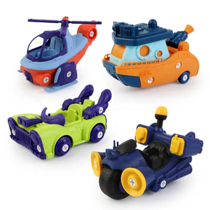 Ensemble <span class=keywords><strong>de</strong></span> jouets <span class=keywords><strong>de</strong></span> construction éducatifs à assembler soi-même : Équipe <span class=keywords><strong>de</strong></span> sauvetage, <span class=keywords><strong>Hélicoptère</strong></span>, Bateau <span class=keywords><strong>de</strong></span> pompiers, Voiture <span class=keywords><strong>de</strong></span> <span class=keywords><strong>police</strong></span>, Moto, Voiture <span class=keywords><strong>de</strong></span> course - Product Image 1
