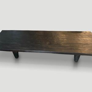 ชุดโต๊ะรับแขกไม้เนื้อแข็งสุดหรู สีดำ รูปทรงสี่เหลี่ยม - Product Image 2