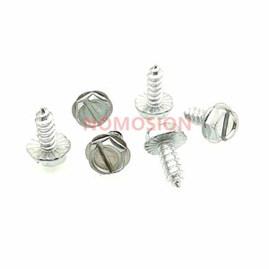Tornillos Autorroscantes de Cabeza Hexagonal 6 # Conector x3/8 en pulgadas, grado imperial 8, zincado, con ranura para aplicaciones metálicas - Product Image 1