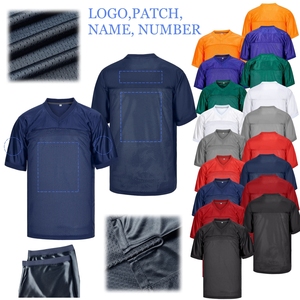 Maglia da Football Americano di Alta Qualità Disponibile, Divisa Blu Navy per Club, Logo e Nome Personalizzabili, in Poliestere Traspirante per Uomini, Donne e Giovani - Product Image 1