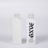 Flacon compte-gouttes carré en verre blanc écologique de 30 ml pour sérum de soin de la peau et collyre