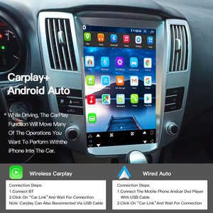 12.8" Tesla Style Carplay Screen Android 14 Car Multimedia GPS Player Radio for Lexus RX300 RX330 RX350 RX400 Toyota Harrier - Product Image 5