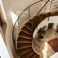 Conception sur mesure de l'intérieur d'une villa de luxe moderne, développement de plans, escalier courbé