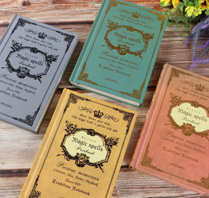 Cuaderno de Papel con Tapa Dura y Encuadernación Térmica A5 de Estilo Europeo Retro, Diario para Estudiantes Universitarios, Bloc de Notas Portátil, <span class=keywords><strong>Libro</strong></span> Mágico - Product Image 6