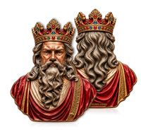Collection d'art : Lingot de cuivre fin 99,9 % de 5 oz, avec portrait 3D du roi et couronne, pièce commémorative de collection colorée