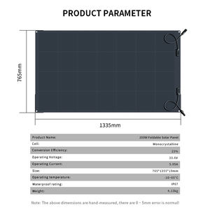 Panel Solar Fotovoltaico <span class=keywords><strong>Flexible</strong></span> Glory Solar de 200W, Personalizado, Totalmente Negro, con Celdas BC, 23% de Eficiencia, para Uso Residencial en Techos y Balcones - Product Image 3