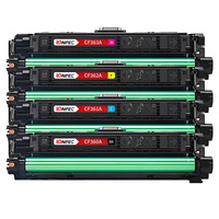 خرطوشة حبر ملونة متوافقة من لونبيك 508A طراز CF360A/Bk CF361A/C CF362A/Y CF363A/M لطابعات HP Enterprise M552/553 تكفي لـ 6000/5000 صفحة