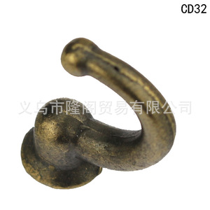 Crochet coulissant en alliage de zinc Cd32, 29mm x 11mm, pour armoire, crochets décoratifs pour la maison, crochet simple, nouveau style chinois - Product Image 4