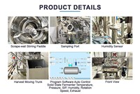 Cuve de bioréacteur enveloppée 200L 300L 500L en acier inoxydable avec système de contrôle de température pour l'industrie de la bioprocédure