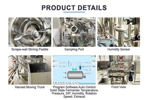 <span class=keywords><strong>Cuve</strong></span> de bioréacteur enveloppée 200L 300L 500L en acier inoxydable avec système de contrôle de température pour l'industrie de la bioprocédure - Product Image 5