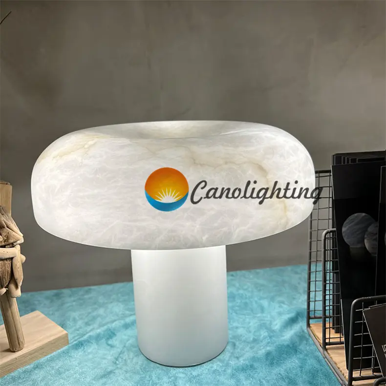 Nieuw Design Kleur Eenvoudige Stijl Marmeren Paddenstoel Bestsellers Product Albast Tafellamp