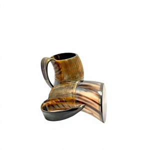Taza Artesanal de Cuerno de Búfalo con Asa, Diseño Clásico, Personalizable para Uso en Comedor y Oficina, Decoración Ecológica para el Hogar y Bar - Product Image 4