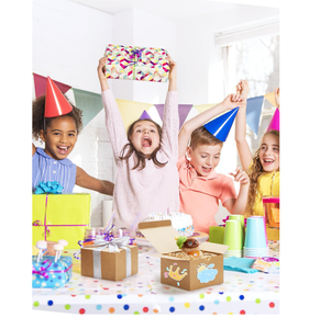 棕色牛皮纸马卡龙礼品盒哑光层压压花再生材料婚礼生日派对纸杯蛋糕包装 - Product Image 4