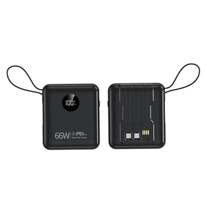 20000mah power bank portatile 66W ricarica super veloce viene fornito con cavo di sospensione integrato adattatore power bank di grande capacità - Product Image 2