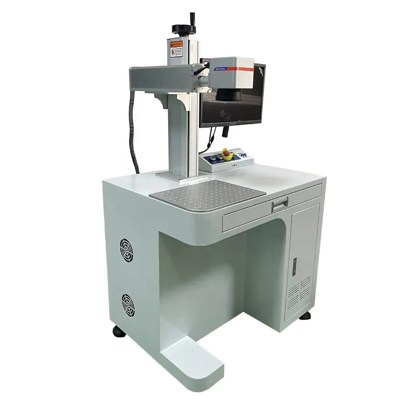 Vendita calda 20W macchina da stampa per incisione in metallo chiuso marcatore Laser a fibra chiusa