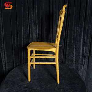 SMOOTH China Wedding Supplier Golden Resin Plastic <b>Stackable</b> <b>Chair</b> <b>Outdoor</b> Event Banquet Furniture - Product Image 3