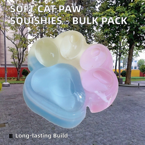 Оптовые супермягкие игрушки-антистресс в виде кошачьих лапок (мочи-сквиши), унисекс, оптом, милые сквиши для детей и взрослых, сувениры для вечеринок, возраст 5-7 лет - Product Image 2