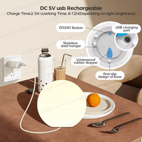 Lampe lunaire moderne à LED 3D avec télécommande Boule lumineuse de nuit E26 Base alimentée par batterie en plastique PE pour événements illuminés