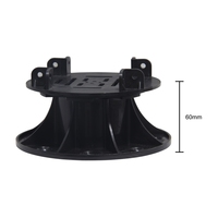 Accessoires de revêtement de sol réglables en vente chaude platelage en plastique piédestal pavé carrelage support en plastique