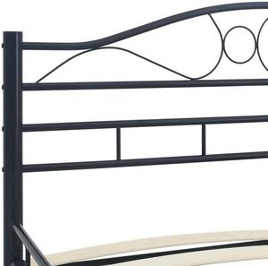 <span class=keywords><strong>Lit</strong></span> en métal avec Sommiers à lattes, métal noir 140x200 cm/160x200 cm/180x200 cm - Product Image 6