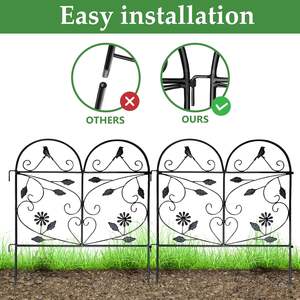 Clôture et treillis extérieurs classiques en acier écologique, résistants à l'eau, pour usage domestique/villa/entrée de garage - Product Image 2