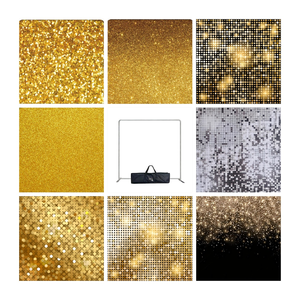 <span class=keywords><strong>Support</strong></span> d'affichage <span class=keywords><strong>portable</strong></span> double face en aluminium <span class=keywords><strong>personnalisé</strong></span> pour mariages et fêtes, toile de fond pliable pour photomaton par sublimation - Product Image 3