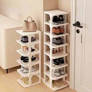 Space-Saving <strong>Vertical</strong> Plastic <strong>Shoe</strong> Rack Stand Organizer Shelves for Slippers Sandals Flats Entryway Closet <strong>Storage</strong> for Footwear - Product Image 2