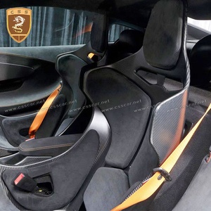 Sièges de course en Fiber de carbone réglables pour Mclaren 570S 650S 720S P1 Micro velours, siège de voiture de sport universel - Product Image 4
